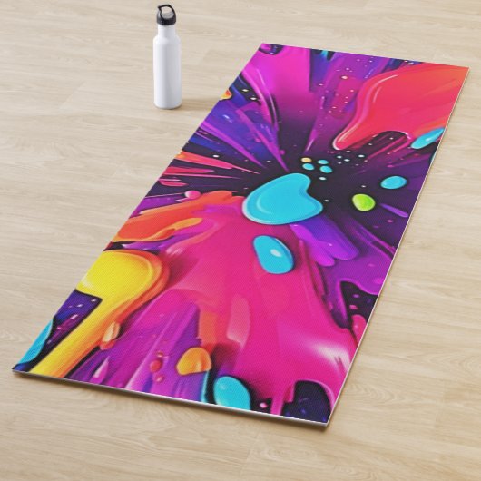 ネオン絵を描バーストアート ヨガマット (インサイチュ)
