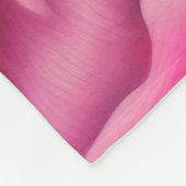 ネオン絵を描ピンクのバラ フリースブランケット (角)