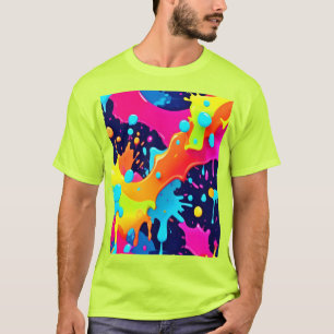 ネオン絵を描爆発 Tシャツ