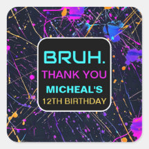 ネオン絵を描（ばちゃばちゃ）跳ねる12thバースデーパーティー