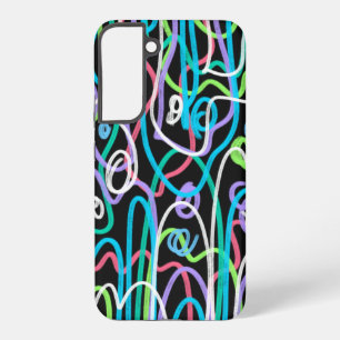 ネオン絵画抽象芸術 SAMSUNG GALAXY S22+ケース