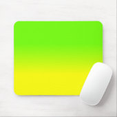 ネオン緑およびネオン黄色いOmbréの陰色は衰退します マウスパッド (マウス)