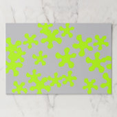 ネオン緑のスライムグレーおもしろいパーティー ペーパーパッド (正面)