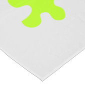 ネオン緑のスライムグレーのおもしろい テーブルクロス (アングル)