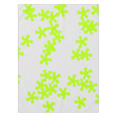 ネオン緑のスライムグレーのおもしろい テーブルクロス (正面)