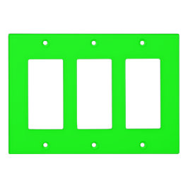 ネオン緑のトリプルロッカーライトスイッチカバー