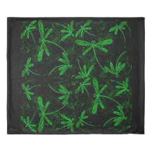 ネオン緑のトンボが飛ぶデュベカバー