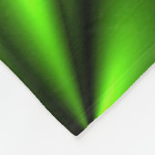 ネオン緑の抽象芸術のフラクタル フリースブランケット (角)