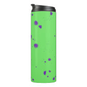 ネオン緑の紫の染み タンブラー (回転右)