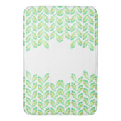 ネオン緑葉の – フラクタルアート、 バスマット (正面縦)