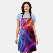 ネオン線 エプロン (着用した状態)