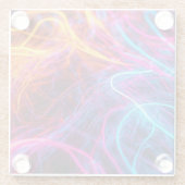 ネオン線 ガラスコースター (裏面)