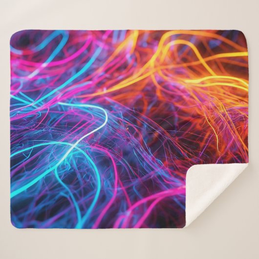 ネオン線 シェルパブランケット (正面(横))