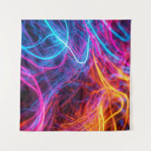 ネオン線 タペストリー (正面(横))