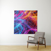 ネオン線 タペストリー (インサイチュ)