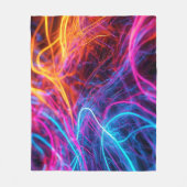 ネオン線 フリースブランケット (正面)