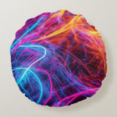 ネオン線 ラウンドクッション (裏面)