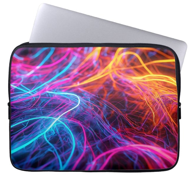 ネオン線 ラップトップスリーブ (正面)