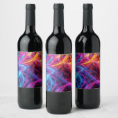 ネオン線 ワインラベル (ボトル)
