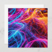 ネオン線 招待状 (正面/裏面)