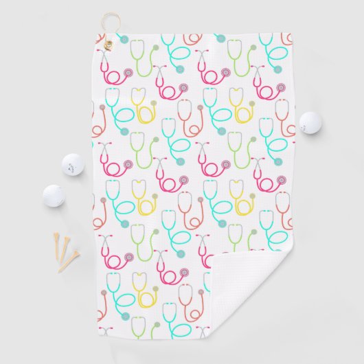 ネオン聴診器パターン ゴルフタオル (インサイチュ)