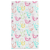 ネオン聴診器パターン スモールペーパーバッグ (裏面)