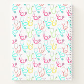 ネオン聴診器パターン ノートブック (裏面)