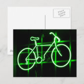 ネオン自転車はがき ポストカード (正面/裏面)
