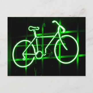 ネオン自転車はがき ポストカード