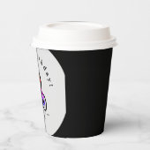 ネオン自転車ライダーハッピーバースデー紙カップ 紙コップ (左)