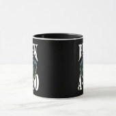 ネオン色のアートワーク – Peekabo マグカップ (中央)