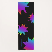 ネオン色のスプラッシュ ヨガマット (正面)