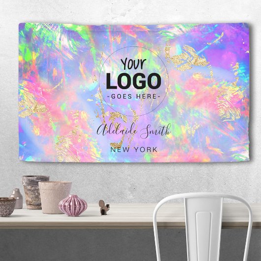 ネオン色の宝石 横断幕