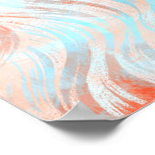 ネオン色の少女のアートワーク ポスター (角)