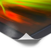 ネオン色の神秘的な女性 ポスター (コーナー)