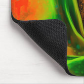 ネオン色の神秘的な女性 マウスパッド (コーナー)