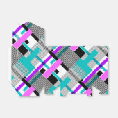 ネオン色ストライプのの幾何模様 フェイバーボックス (折り畳みなし)