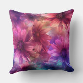 ネオン花柄モノグラム クッション (裏面)