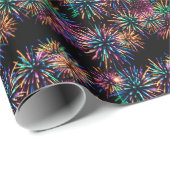 ネオン花火 ラッピングペーパー (ロールコーナー)