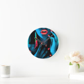 ネオン芸術 ラウンド壁時計 (ホーム)