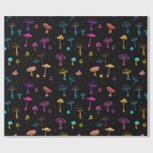 ネオン茸の包装紙 ラッピングペーパー (フラット)