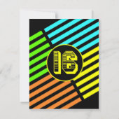 ネオン菓子16の招待状 招待状 (裏面)