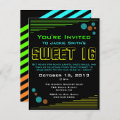 ネオン菓子16の招待状 招待状 (正面/裏面)