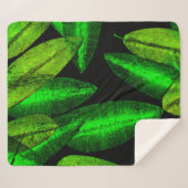 ネオン葉グリンアート買今 シェルパブランケット (正面(横))