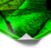 ネオン葉グリンアート買今 ポスター (コーナー)