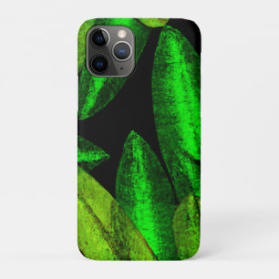 ネオン葉グリンアート買今 iPhone 11 PROケース