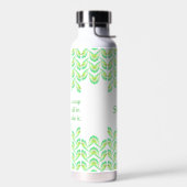 ネオン葉グリーンことわざ- fractal art, irish ウォーターボトル (左面)