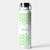 ネオン葉グリーンことわざ- fractal art, irish ウォーターボトル (背面)