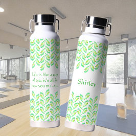 ネオン葉グリーンことわざ- fractal art, irish ウォーターボトル