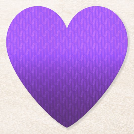 ネオン薄紫グラデーション ペーパーコースター (正面)